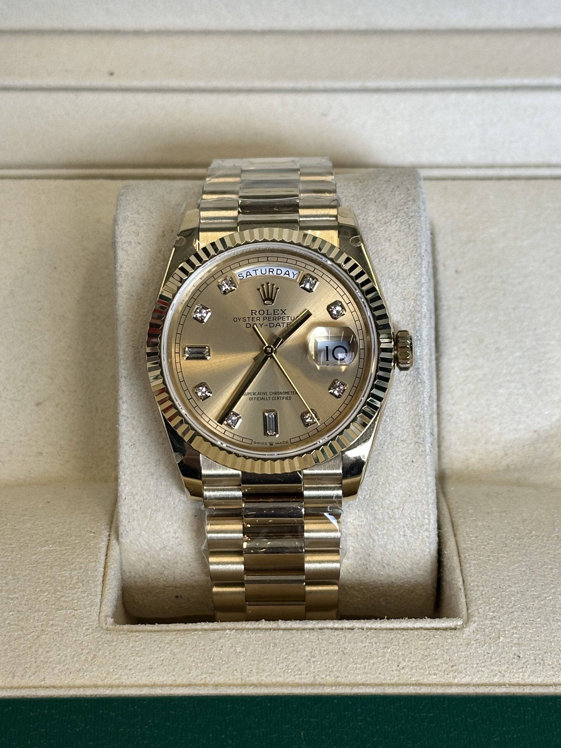 Rolex Day-Date 36" | Gold Diamond Dial (BP SWISS MADE)