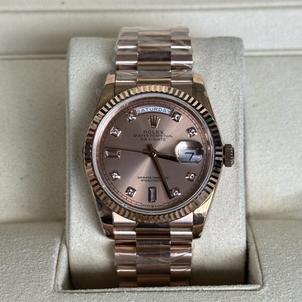 Rolex Day-Date 36" | Rosé Gold Diamond Dial (BP SWISS MADE)