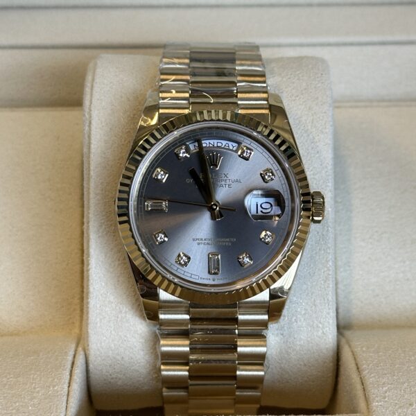 Rolex Day-Date 36" | Gold  Grey Diamond Dial (BP SWISS MADE)