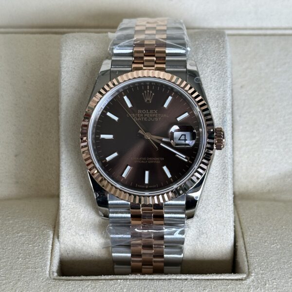 Rolex Datejust 36" | Chocolate Dial Bi-Color Rose Gold (BP SWISS MADE)