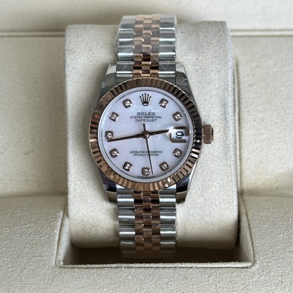 Rolex Lady-Datejust 31" | Meteorite Diamond Dial Bi-Color Rose Gold (BP SWISS MADE)