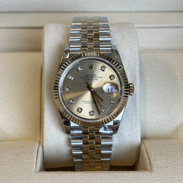 Rolex Datejust 36" | Champagne Diamond Dial Bi-Color Gold (BP SWISS MADE)