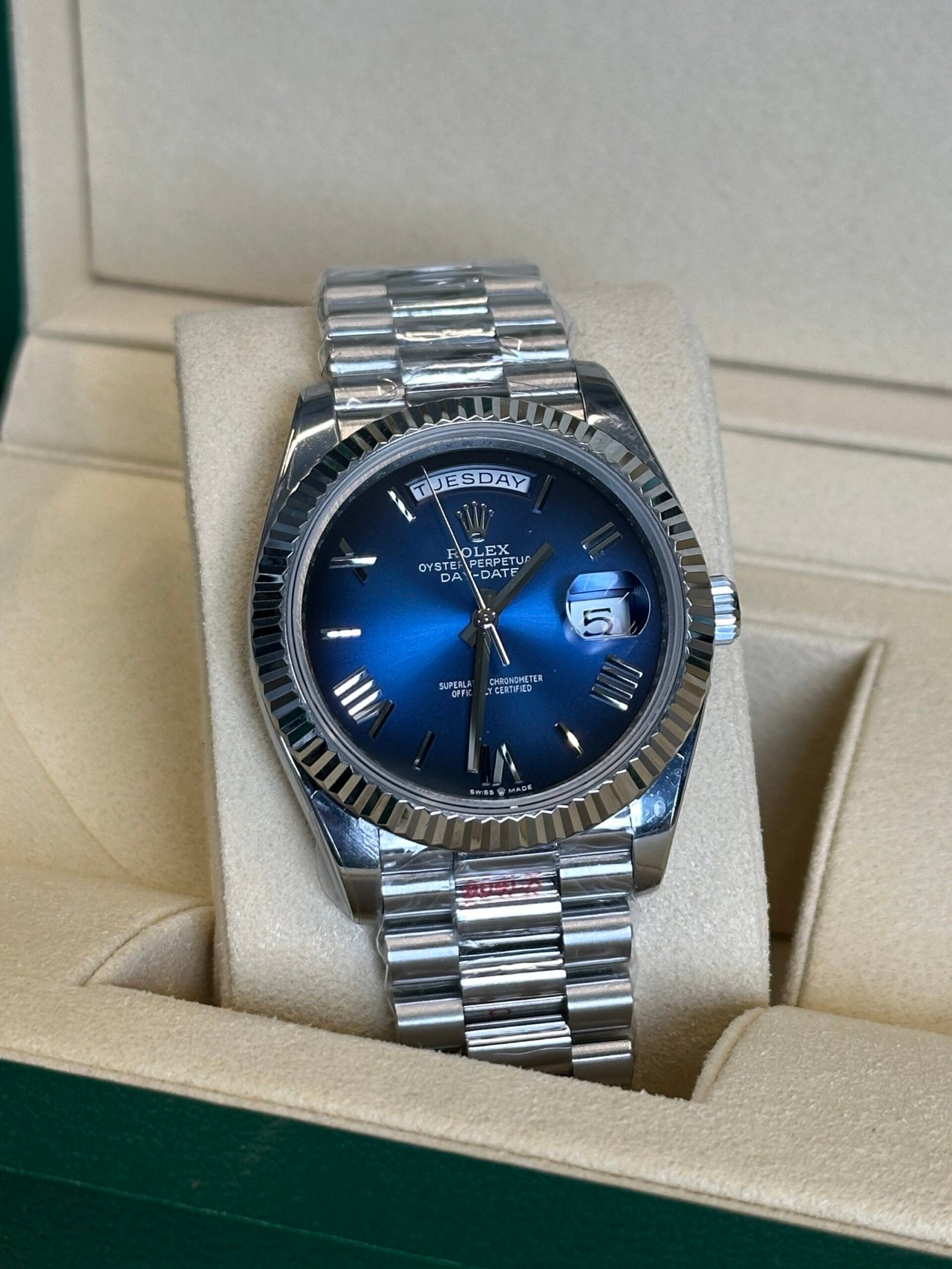 Rolex Day-Date 40" | Blue Ombre Dial (SUPERCLONE) - Afbeelding 3