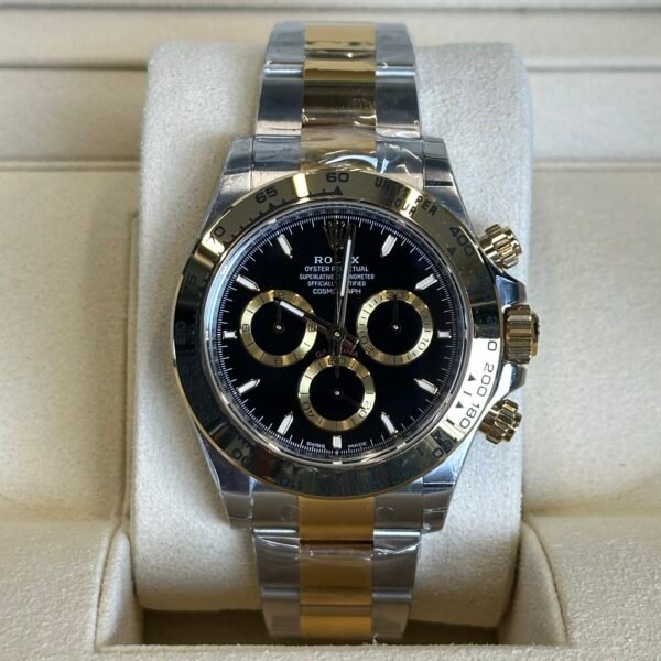Rolex Daytona 40" | Bi-Color Gold Black Dial (SUPERCLONE)
