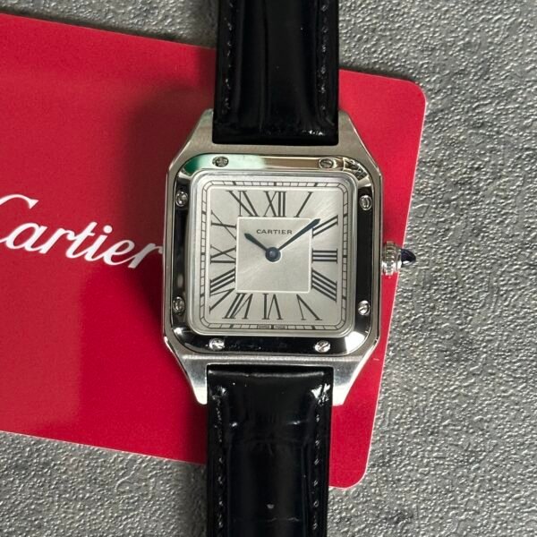 Cartier Dumont | White Dial Black Strap (AAA+)