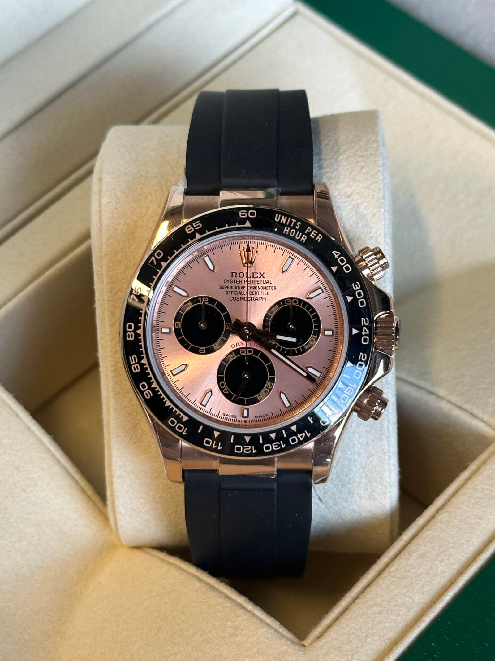 Rolex Daytona 40" | Everose Oysterflex (BP SWISS MADE) - Afbeelding 2